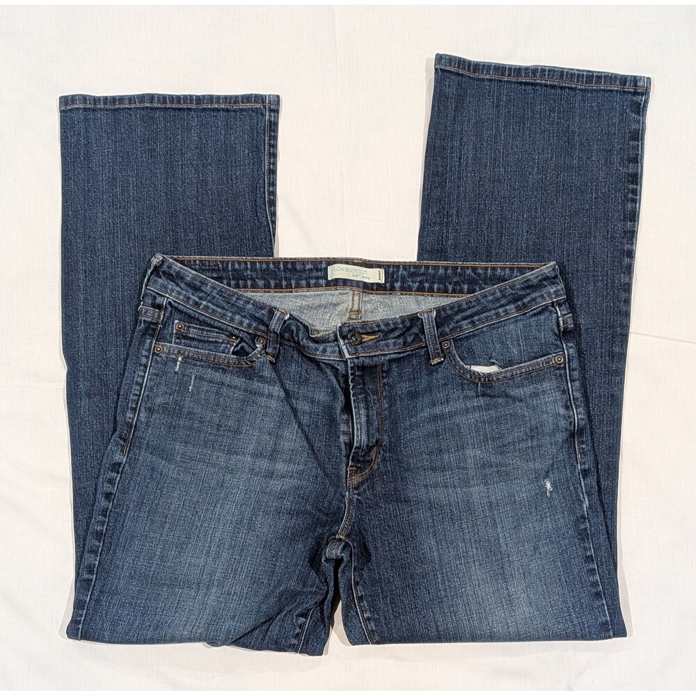 Levi's Jeans Women's 16 Low Bootcut 545 Blue Flap Pockets Pants Actual 36x30